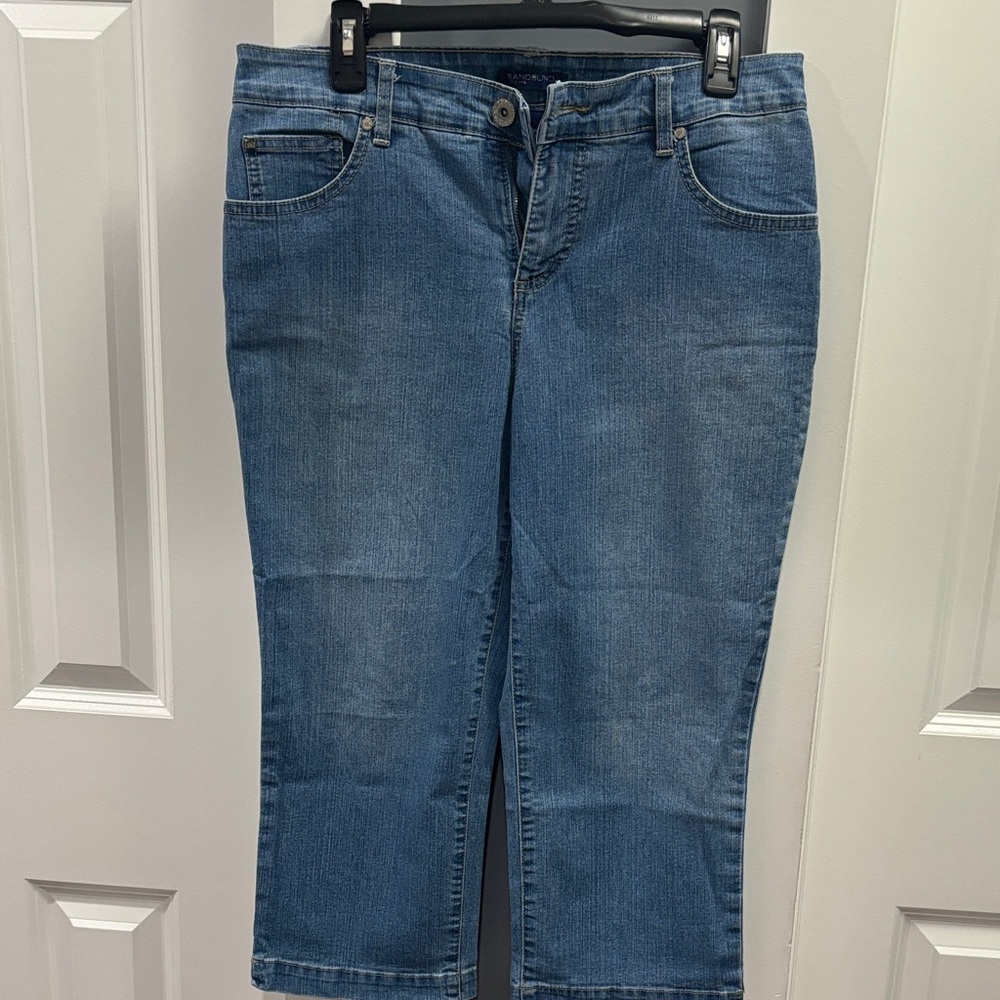Bandolino Blue Cropped Denim Shorts